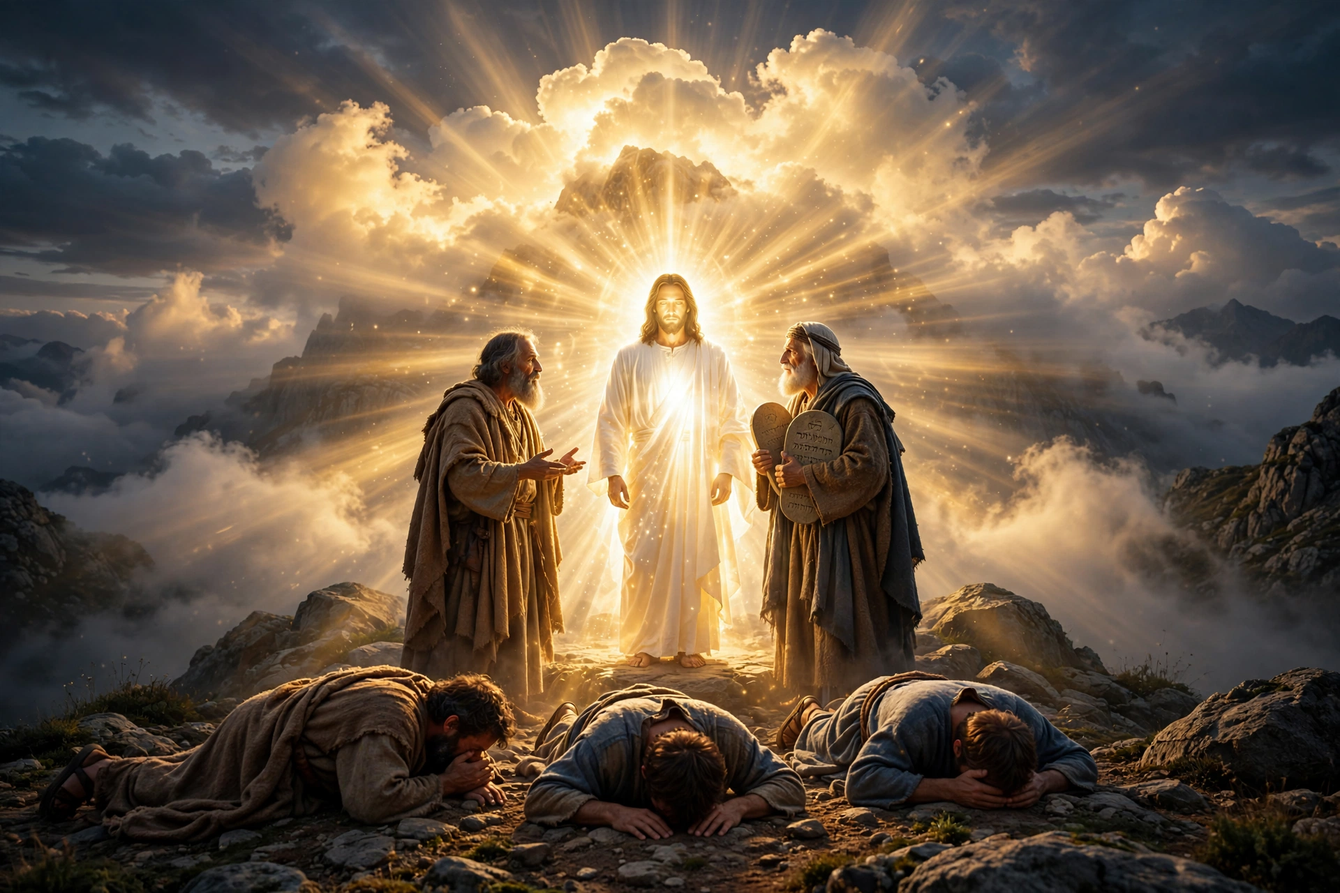 Jesus radiant transfiguration