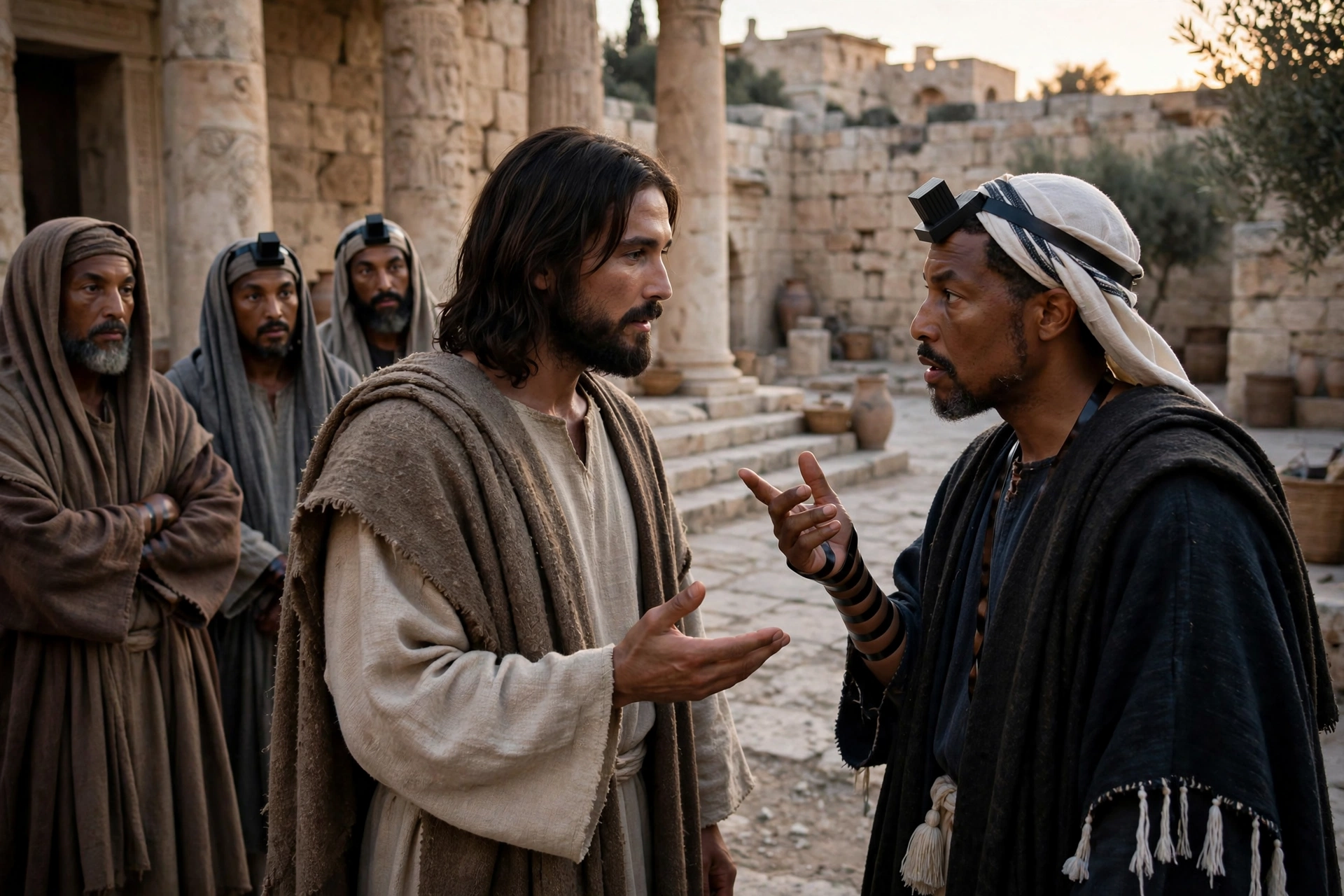 Jesus temple conversation
